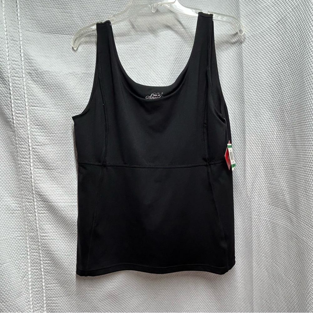 Style‎ & Co. Black Fitted Tank Top